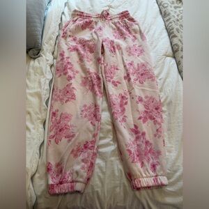 GAP Pink Floral Joggers